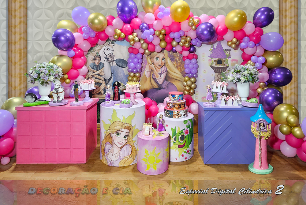 tema rapunzel aniversário
