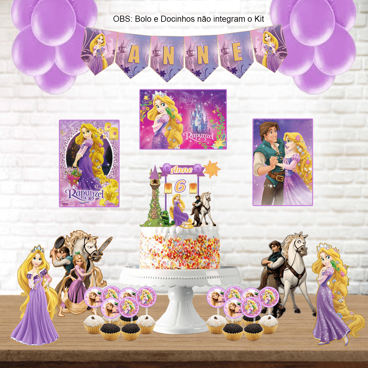 decoração pocket rapunzel