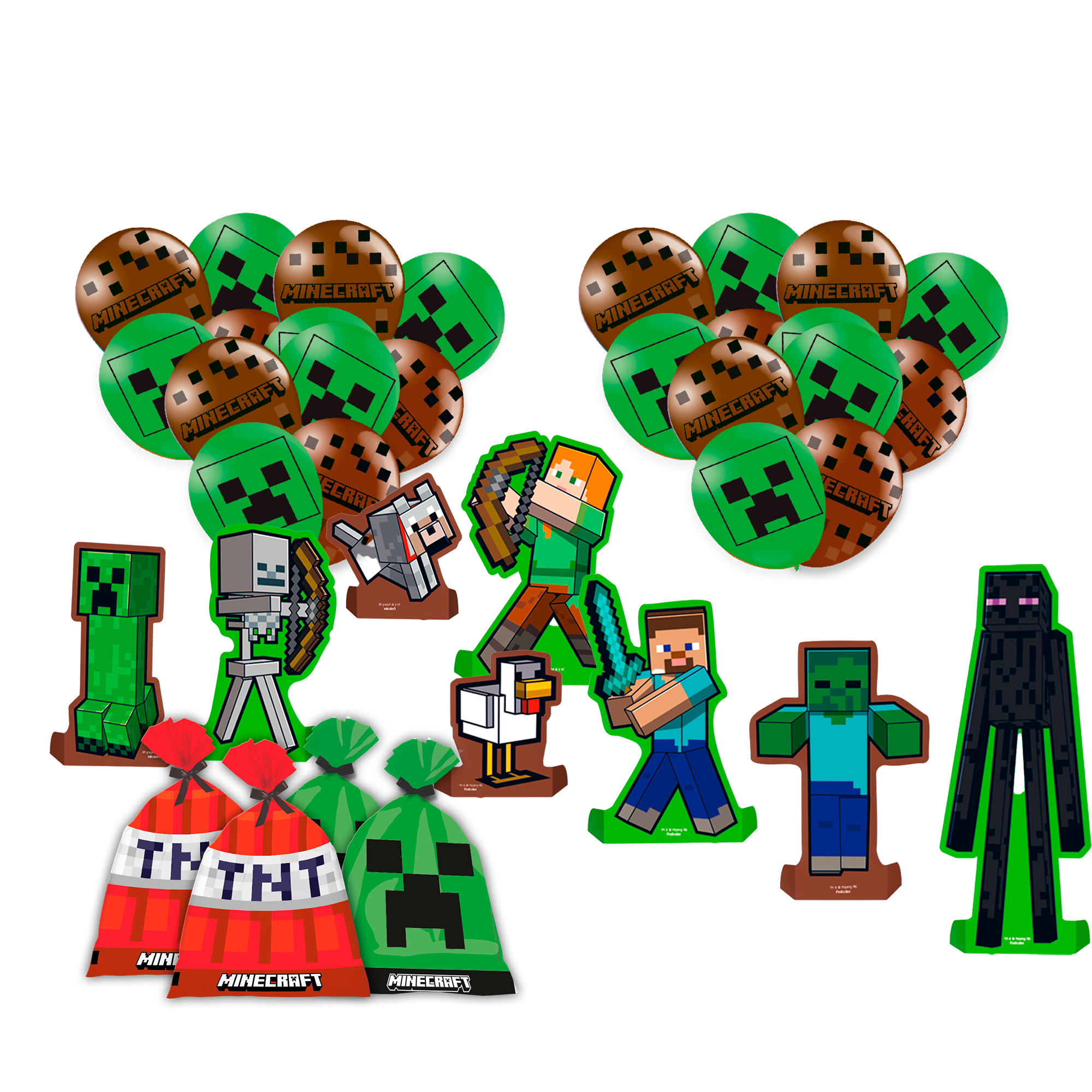 painel festa minecraft