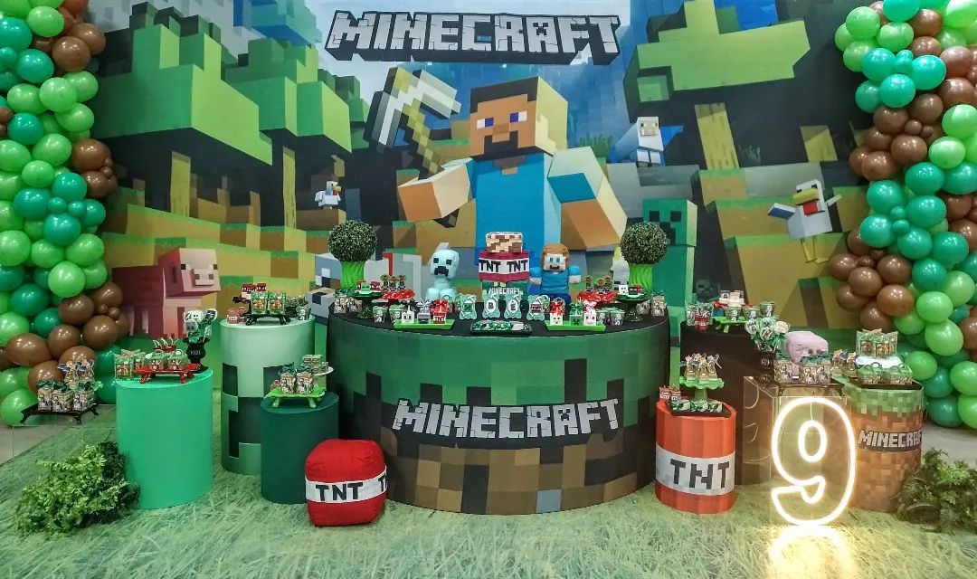 festa minecraft menina