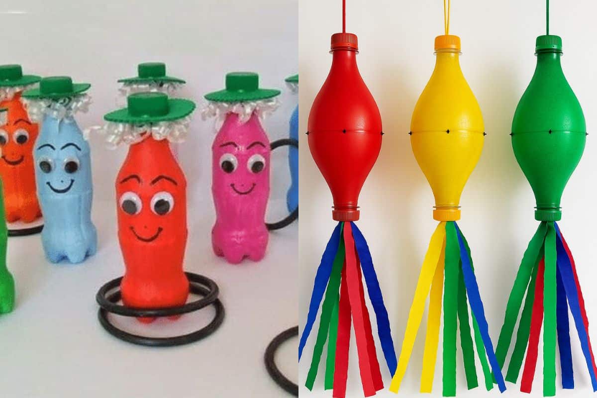 faça você mesmo festa junina garrafa pet