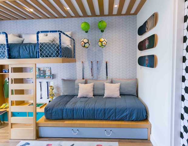 decoração quarto menino futebol