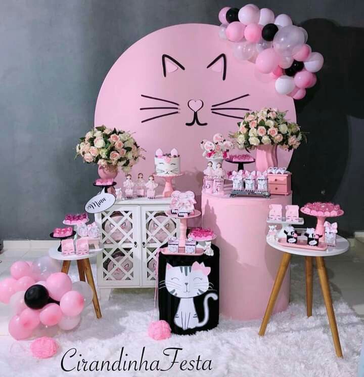 decoração sala tema gato