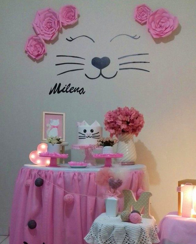 cores decoração gatinho