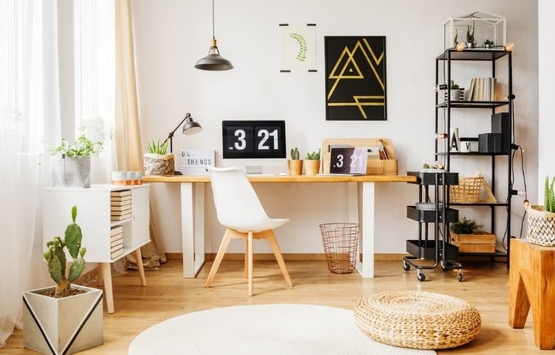 decoração home office pequeno