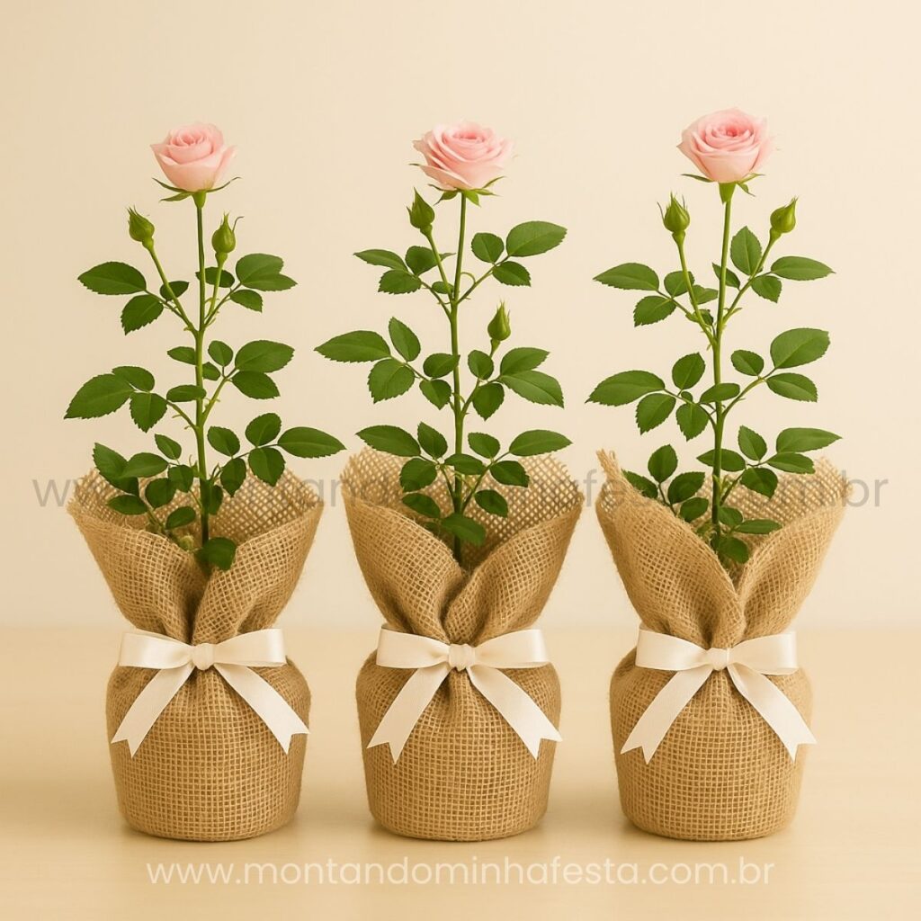 decoração de mesa com itens recicláveis
