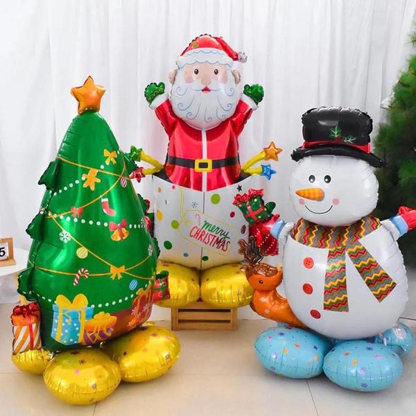 como fazer decoração de natal com balões passo a passo