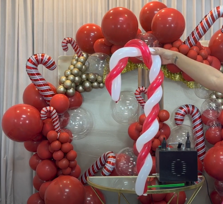 ideias criativas decoração natal balões