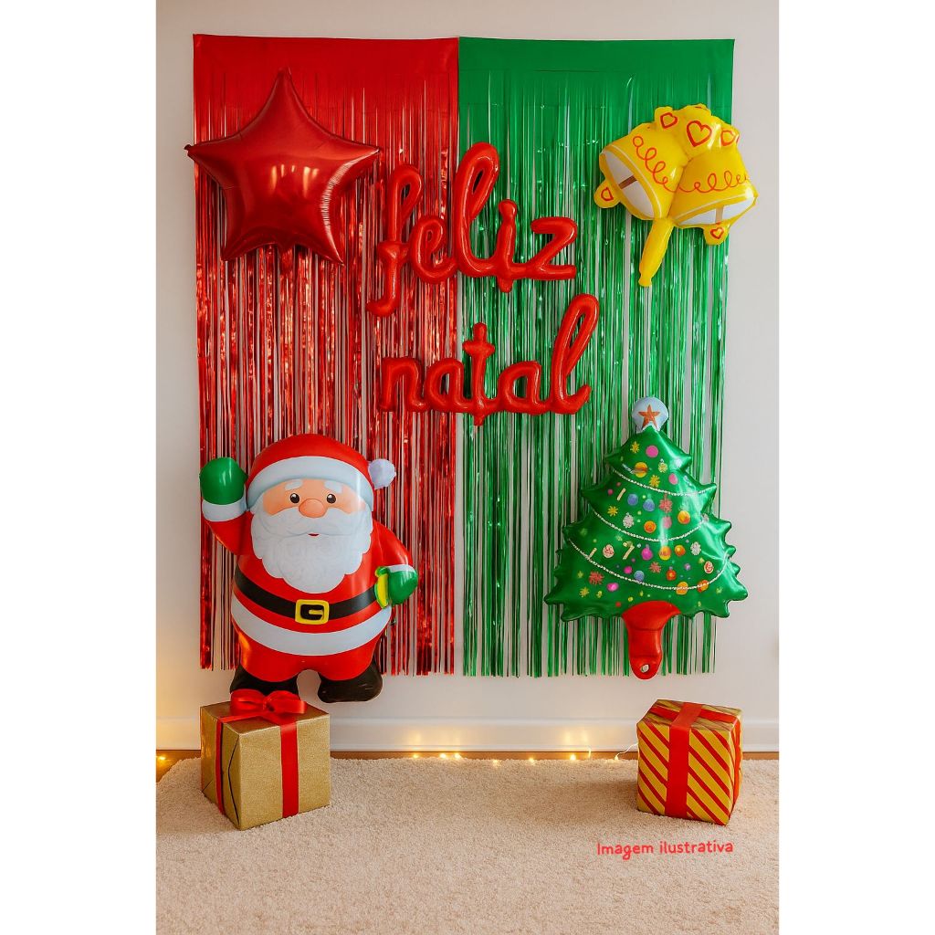 como fazer decoração de natal com balões passo a passo