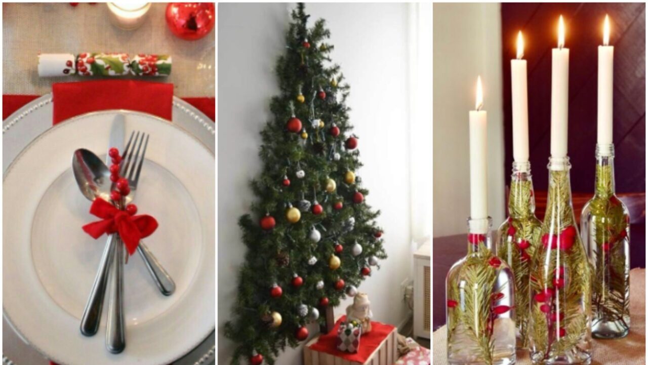 decoração natalina com material reciclado