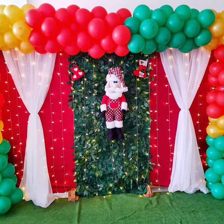 cortina de TNT para teto de Natal