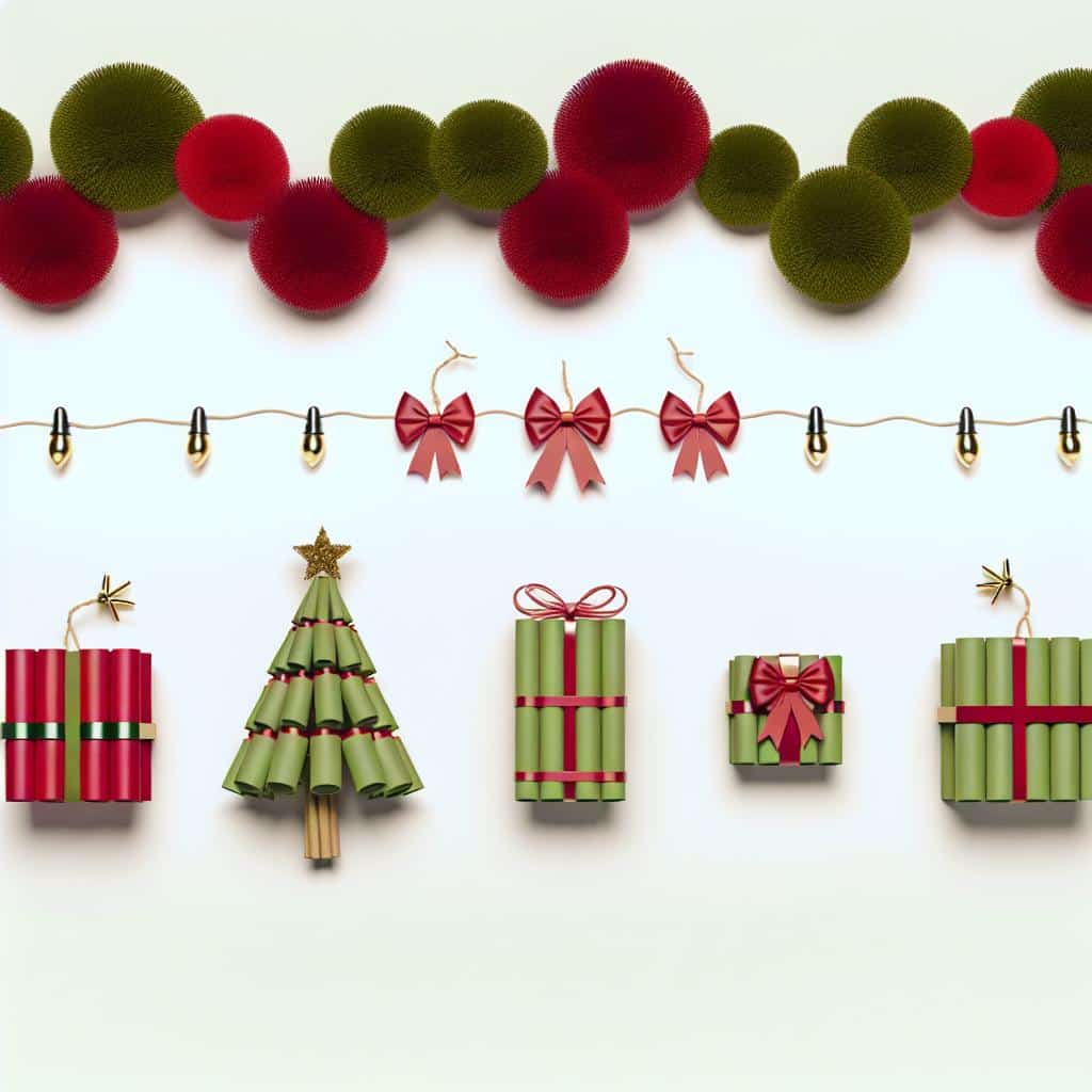 como fazer decoração de Natal com TNT no teto