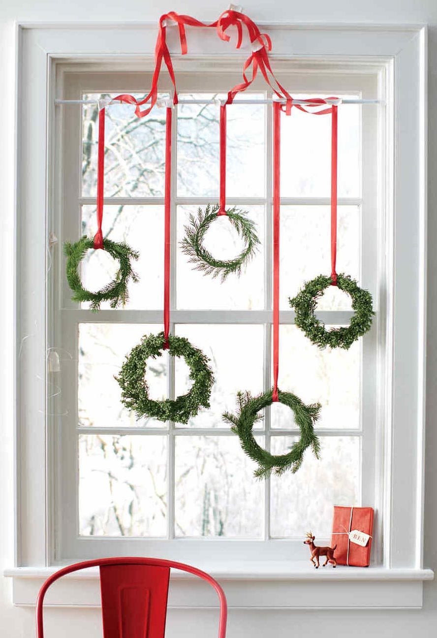 ideias criativas para enfeitar janelas de natal