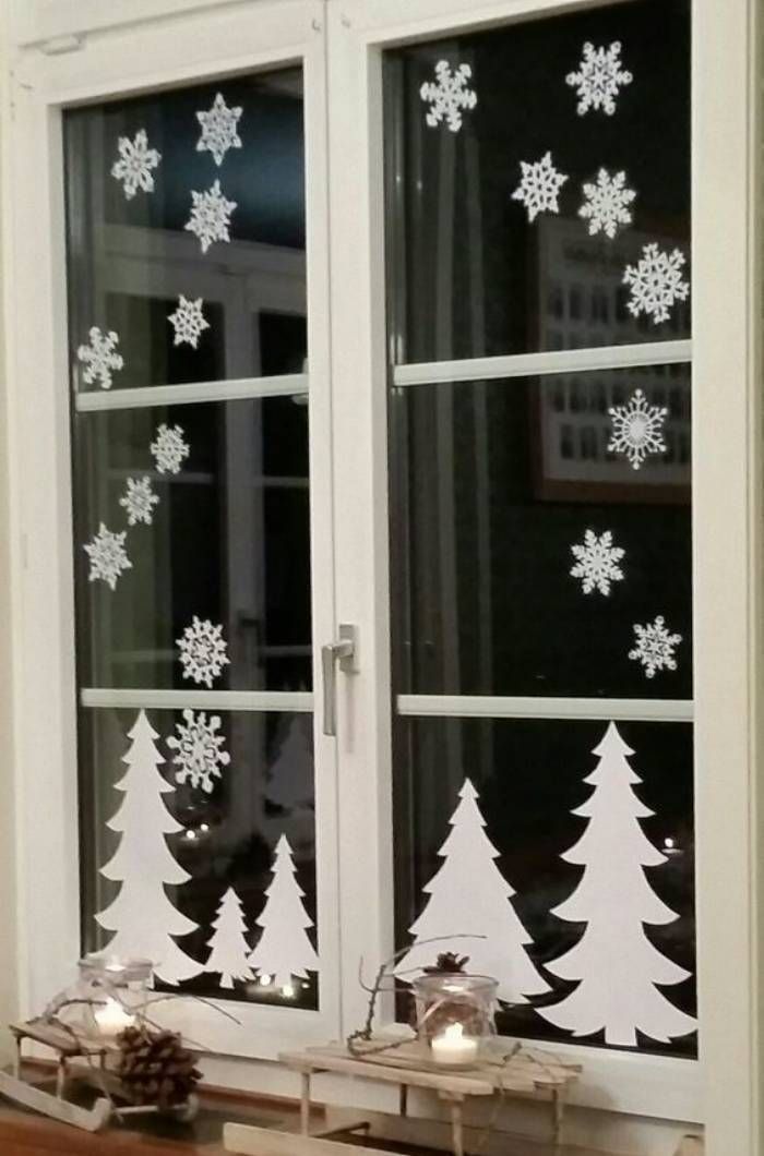 diy decoração de natal para janelas