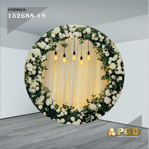 como decorar painel redondo