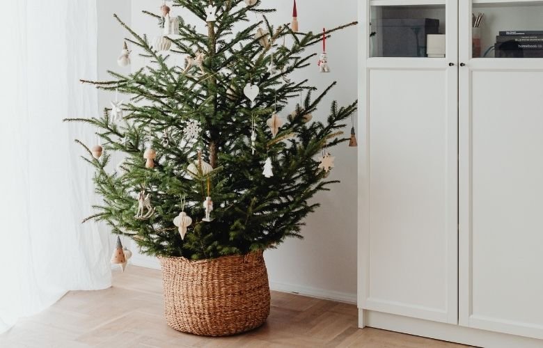 pinheiro de natal natural minimalista