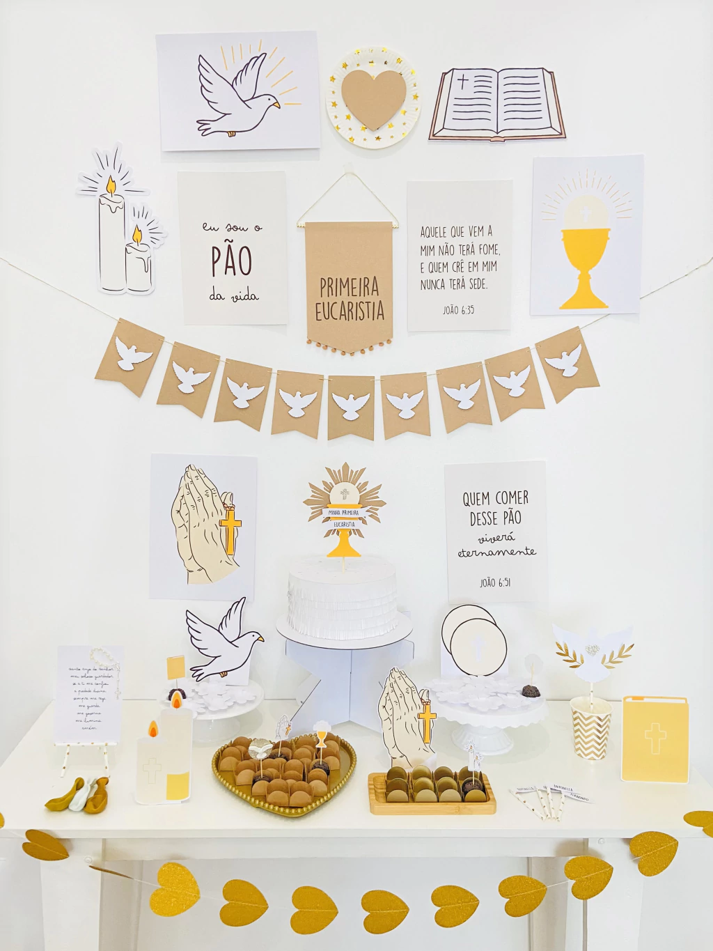 elementos religiosos para decoração de festa