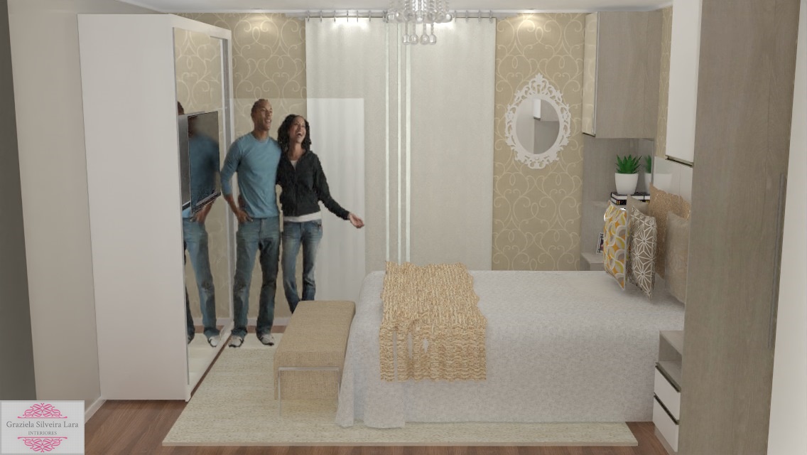 ideias quarto pequeno com home office