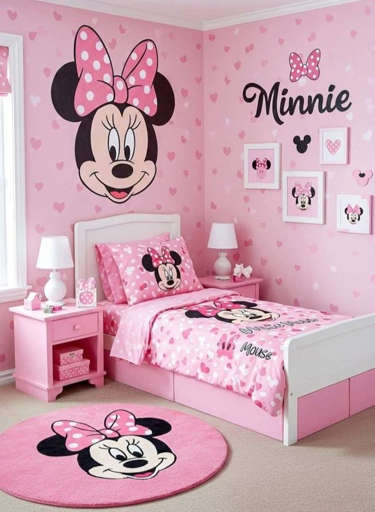 decoração quarto infantil minnie