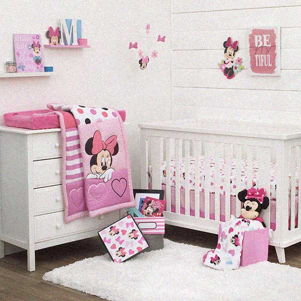 decoração quarto bebê minnie