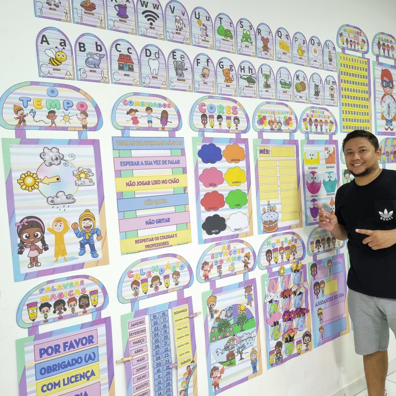 calendário interativo sala de aula