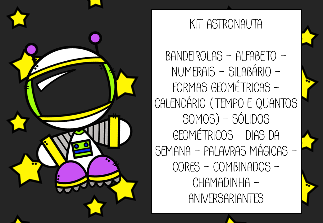 materiais para sala de aula tema espaço