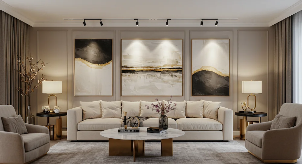 estilo de decoração sala de tv