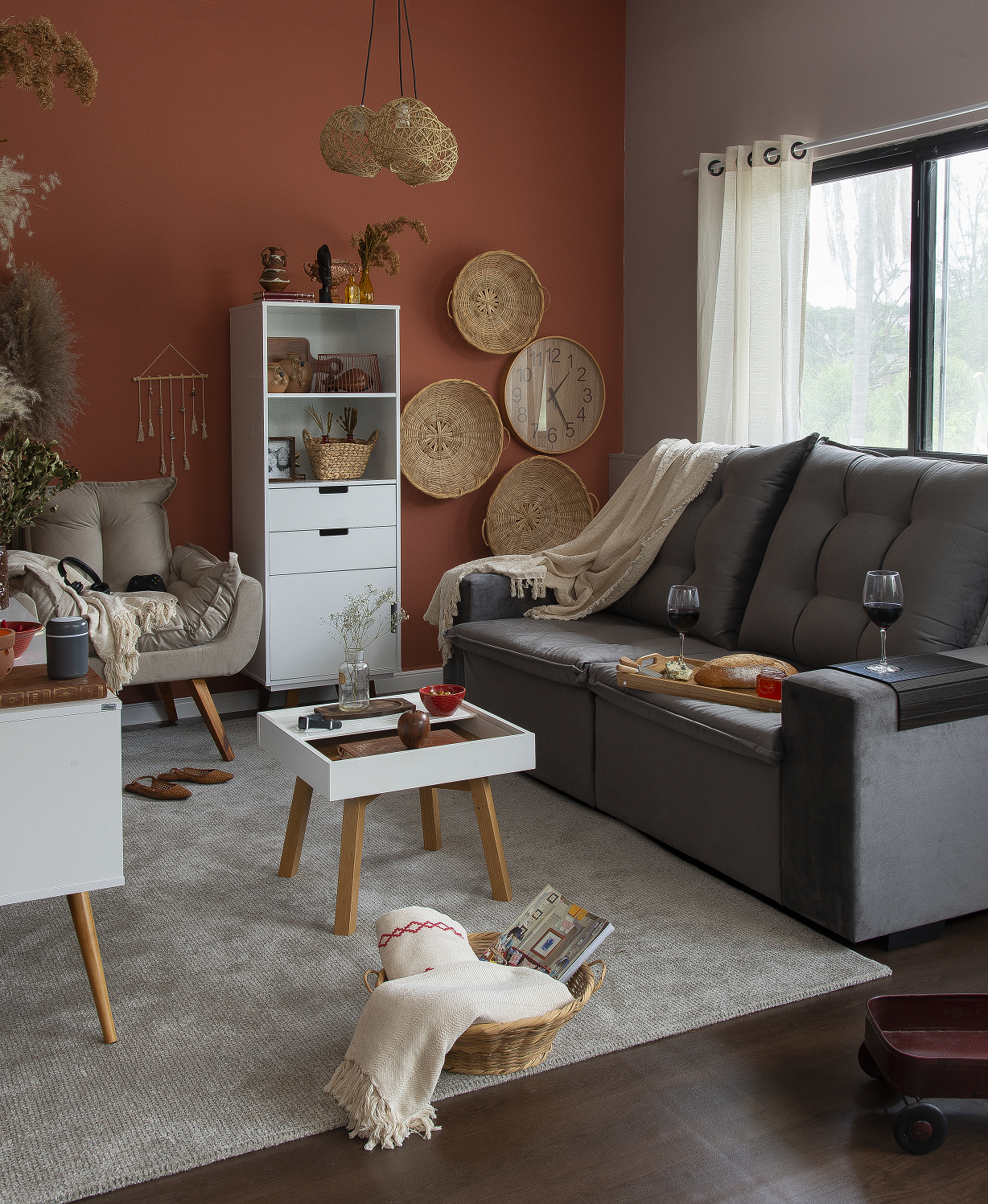 como organizar sala de tv