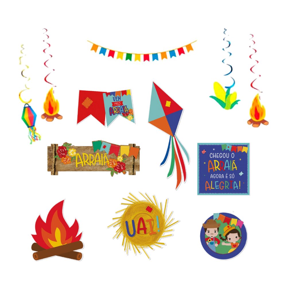 decoração teto festa junina aberta