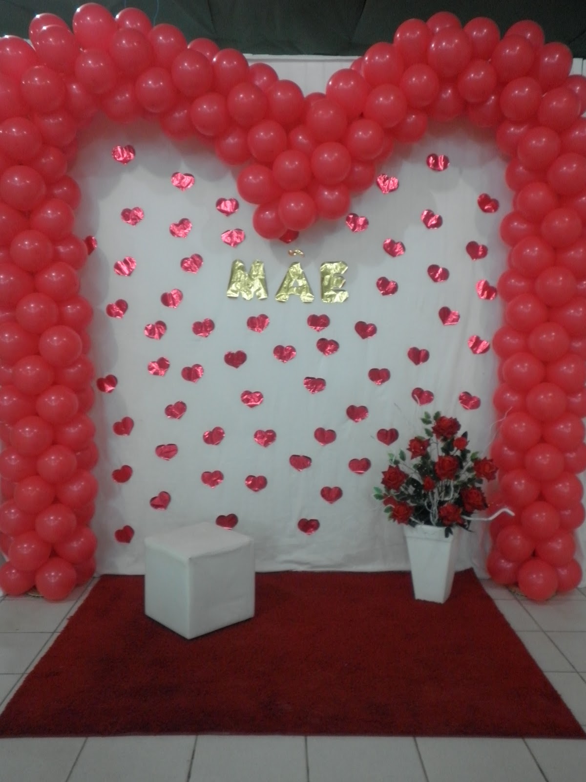 painel dia das mães igreja DIY