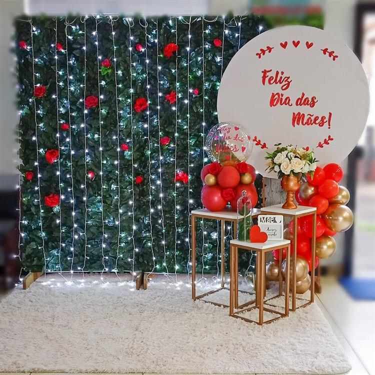 espaço instagramável dia das mães igreja
