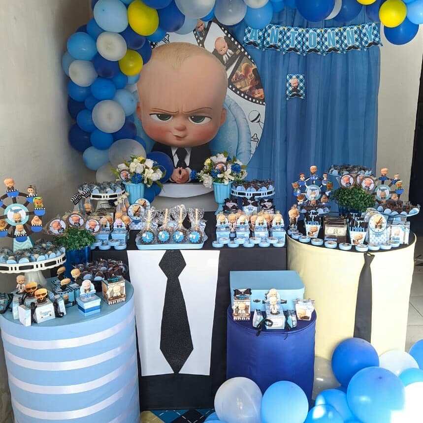 decoração poderoso chefinho mesa do bolo