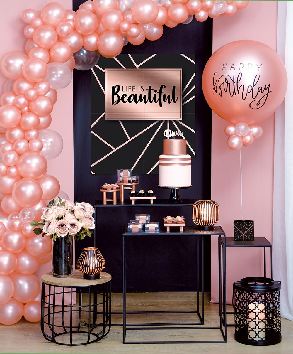 decoração rose gold cozinha