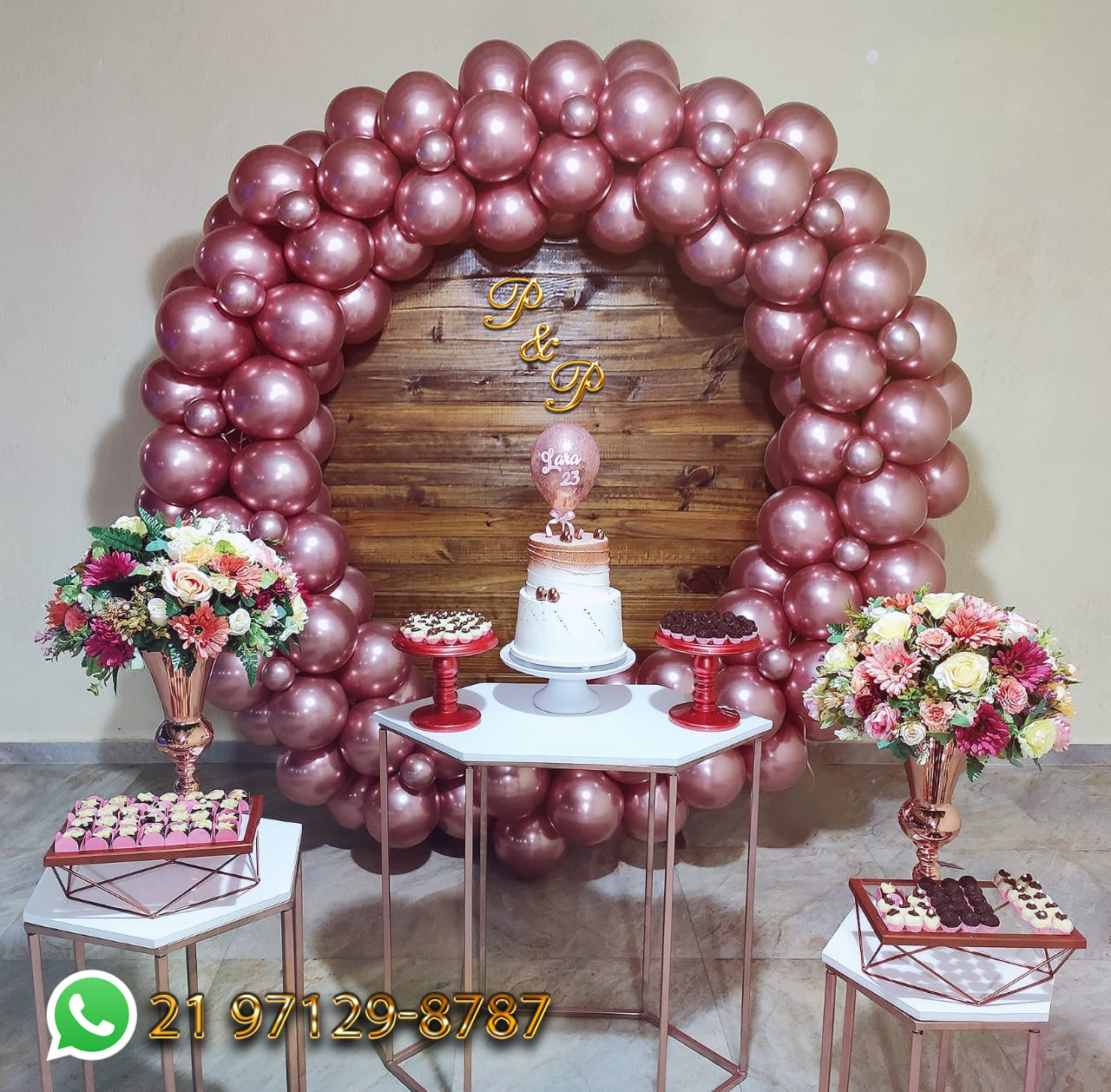 decoração rose gold quarto