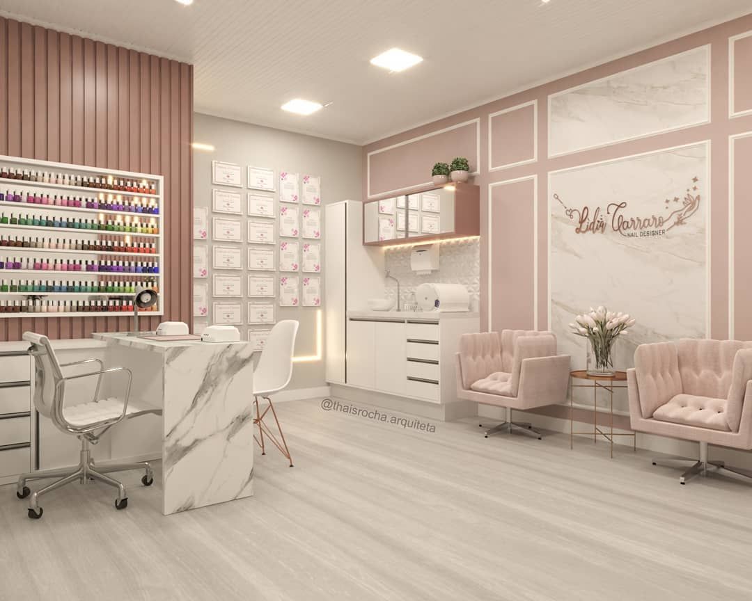 decoração salão de unhas 2026