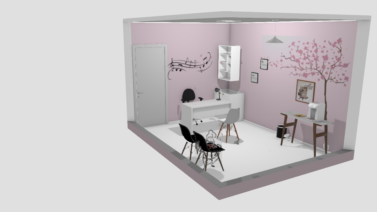 decoração glam nail studio