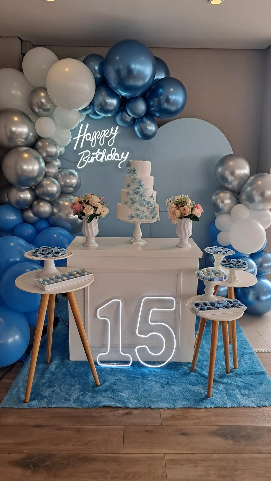 decoração minimalista para festas