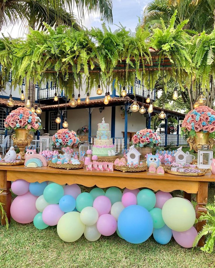 decoração festa jardim encantado simples