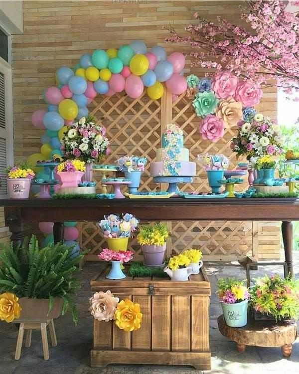 decoração festa jardim encantado simples