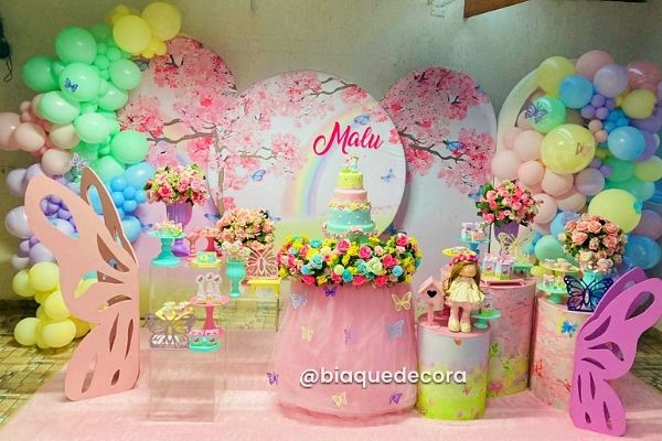 bolo de aniversário tema jardim