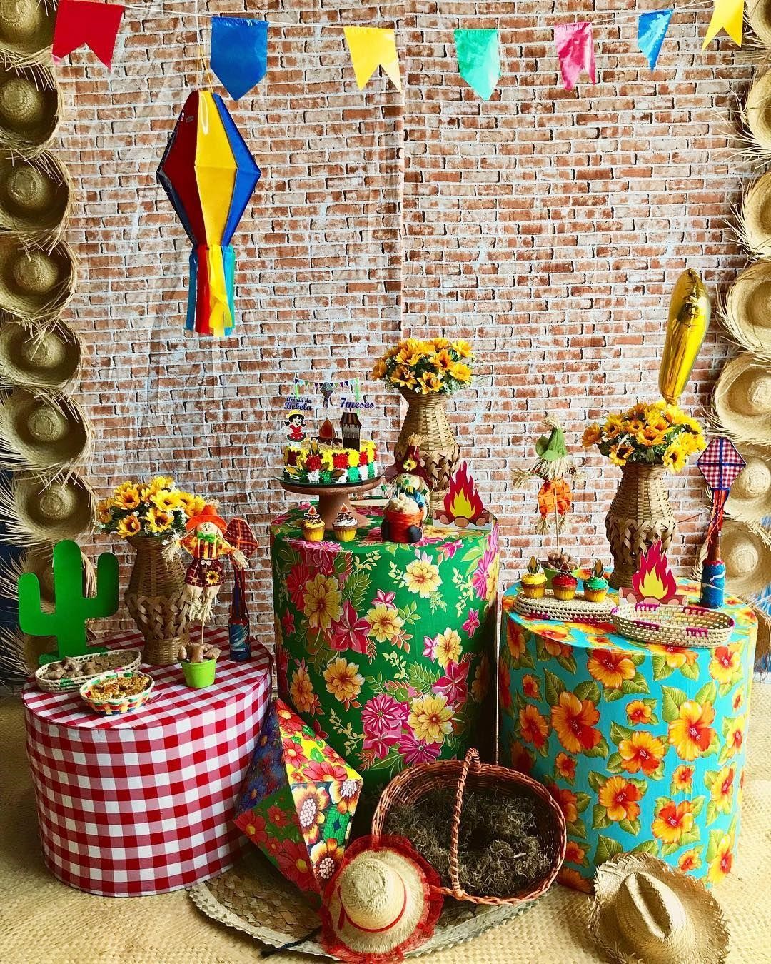 decoração festa junina simples