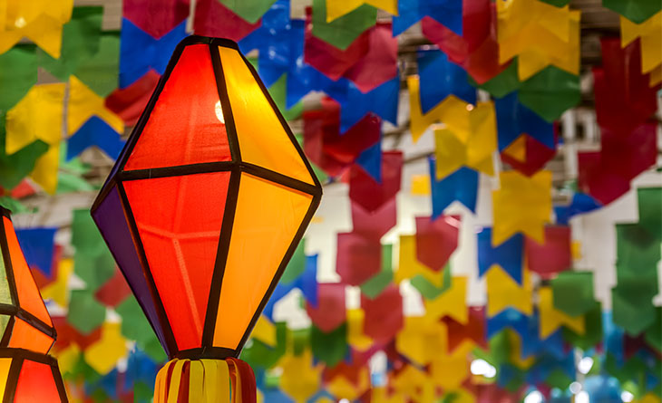 como decorar festa junina em casa