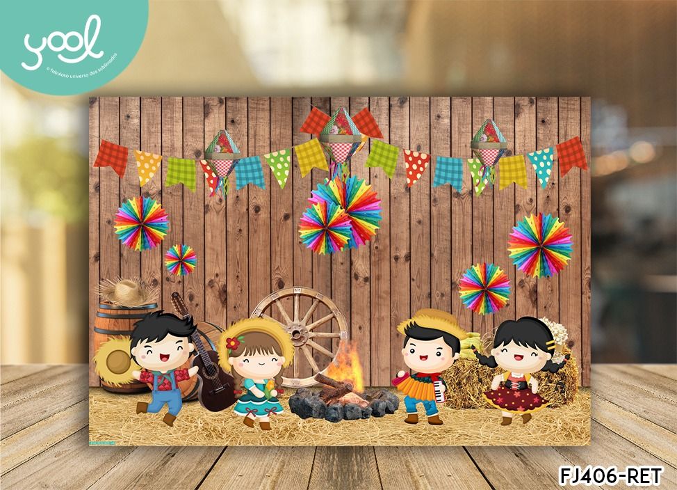 decoração junina para creche