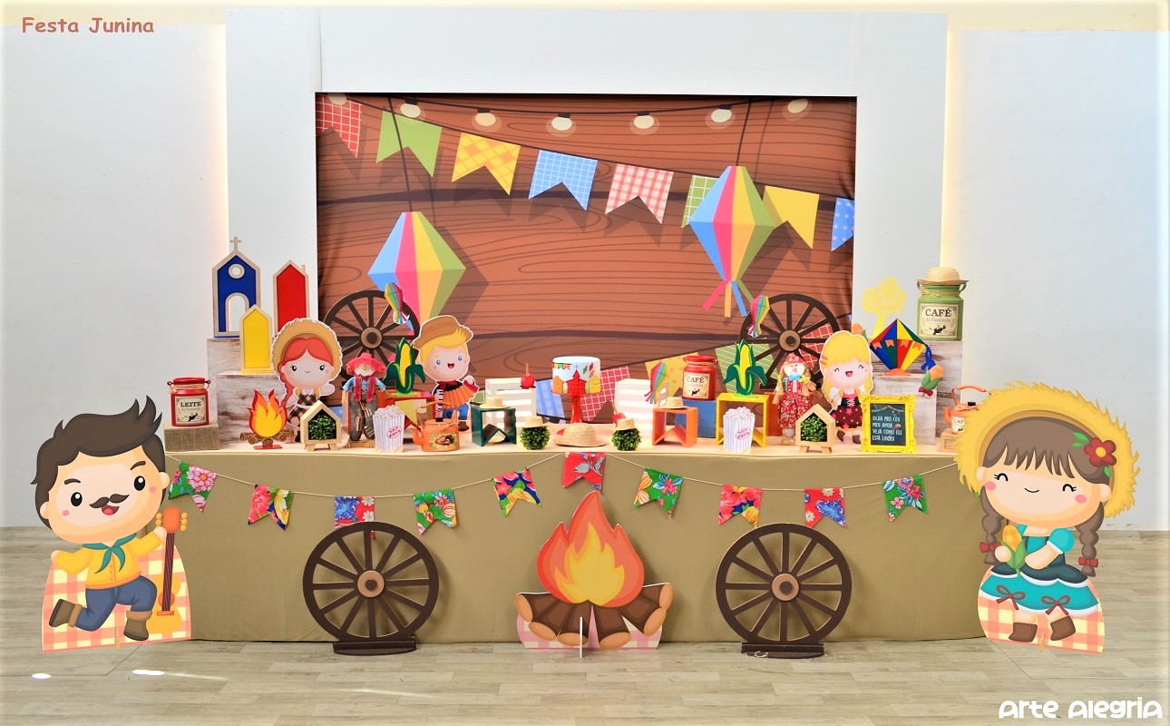 decoração arraiá infantil escola