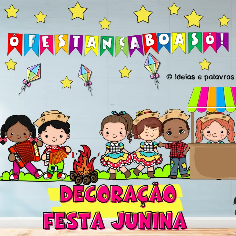 bandeirolas festa junina escola