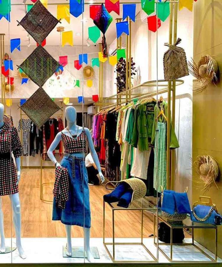 vitrine temática junina