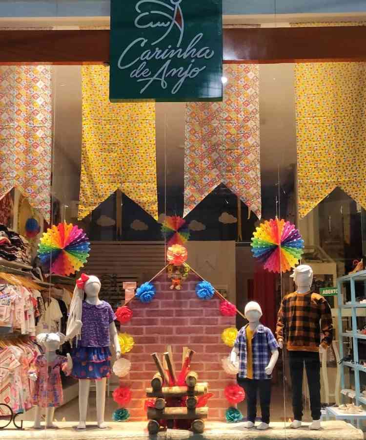 dicas decoração vitrine junina