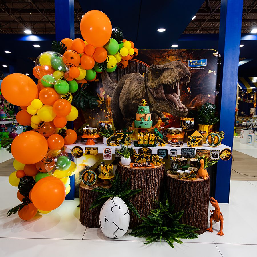 decoração festa dinossauro