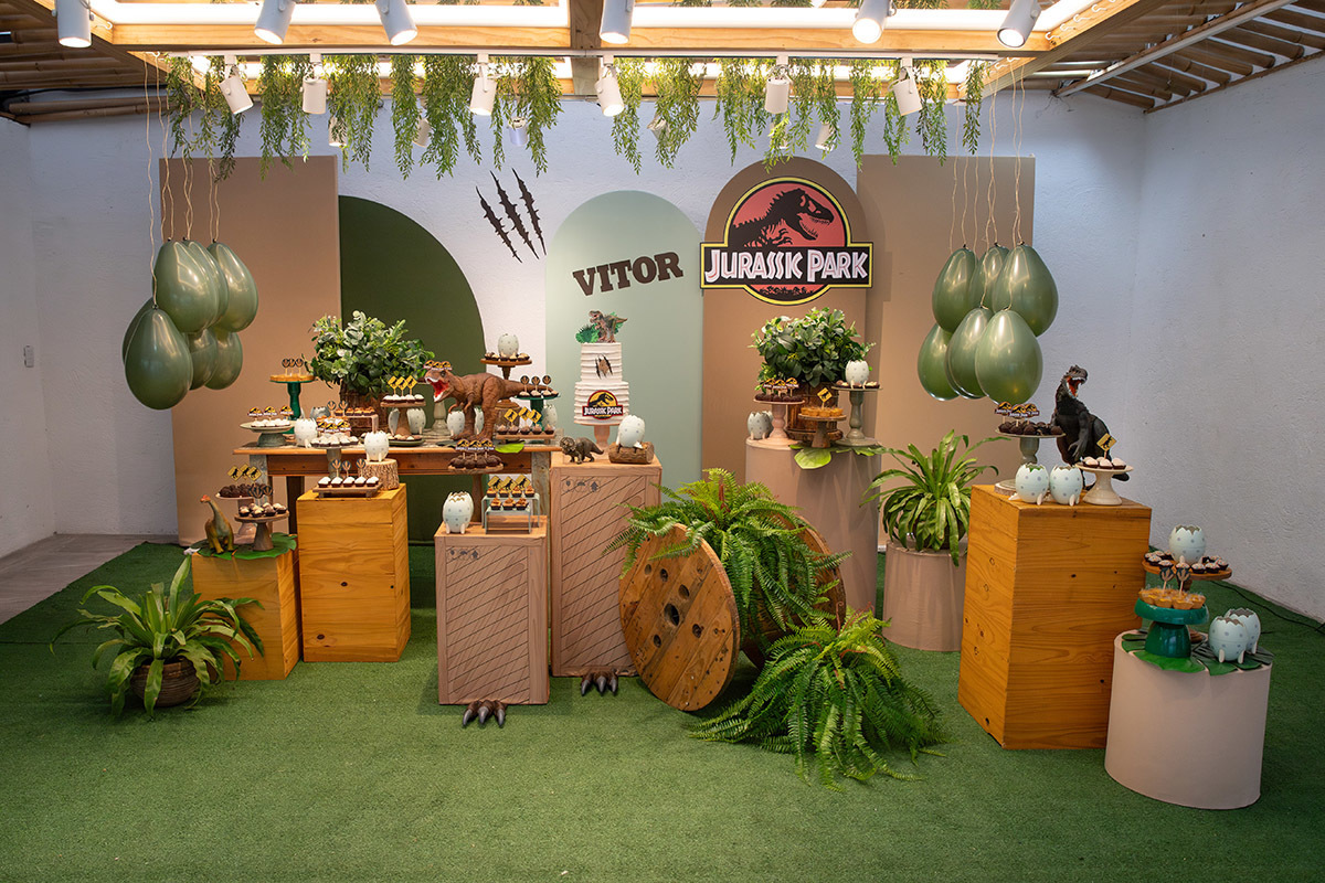 decoração jurassic world