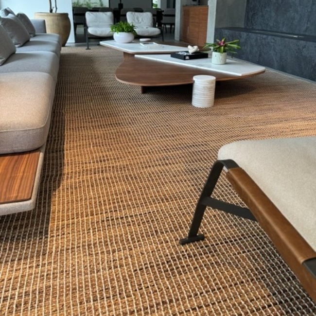 quarto decorado com fibra natural